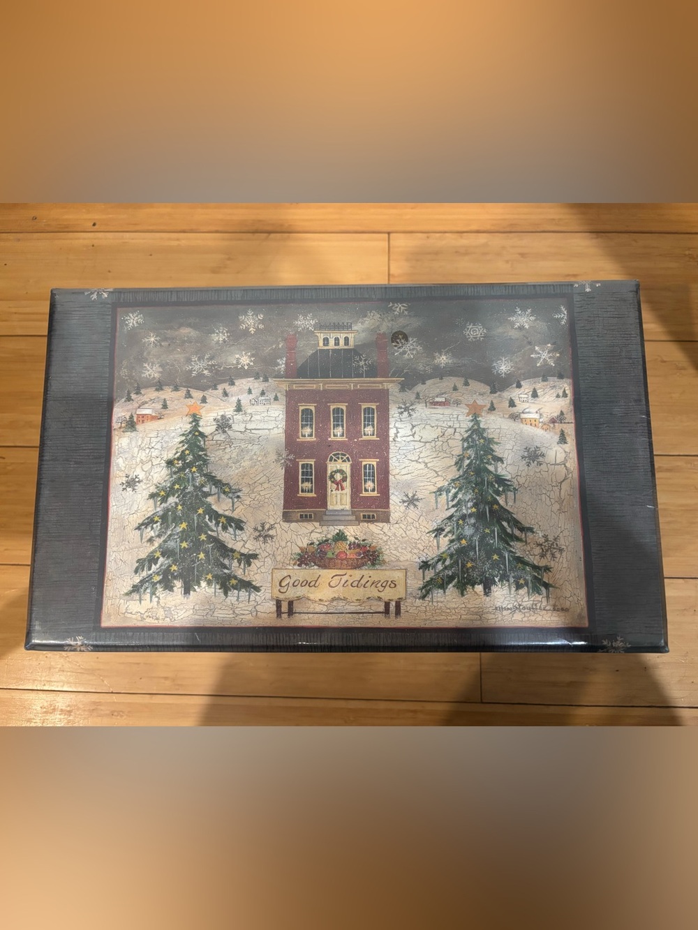 NWT Bob’s Boxes Christmas Good Tidings Antique Keepsake Box